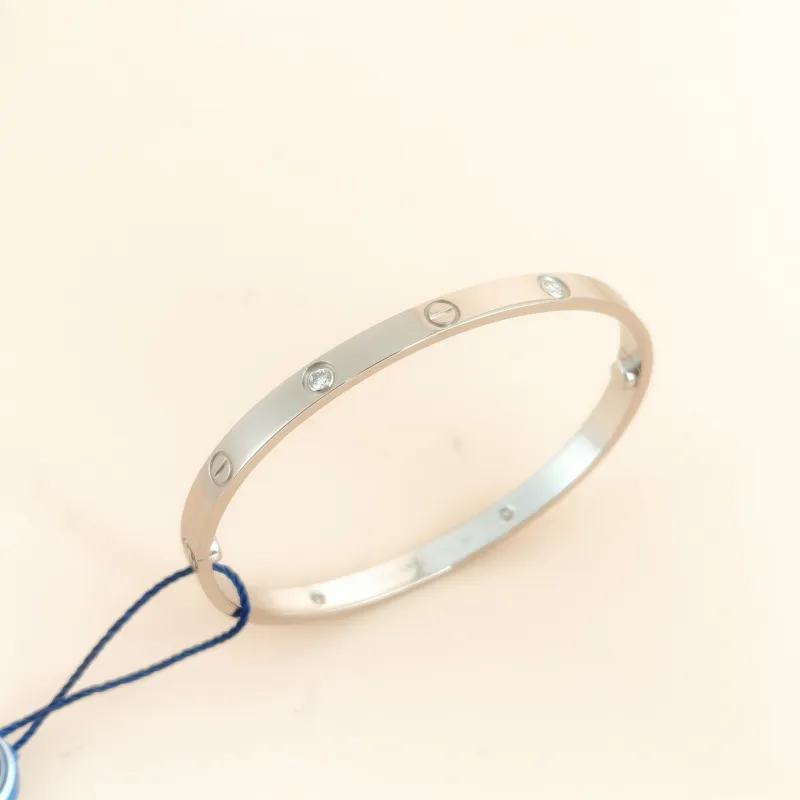 CARTIER Bangle Love Collection Bangle White Gold Diamond18KW hite Gold Medium Edition 20 — cover view 6 of 7
