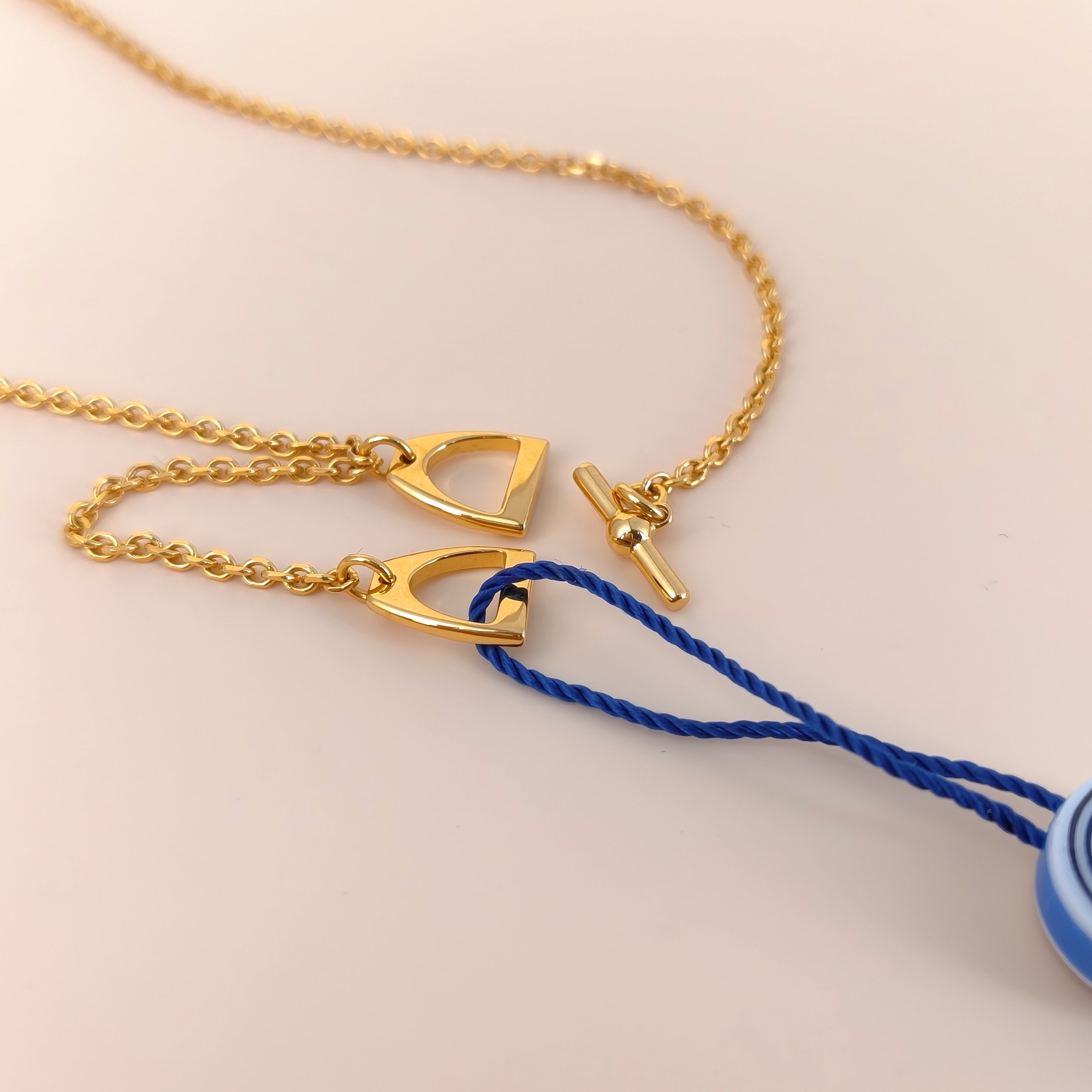 Hermès Necklace Jockette Necklace Gold10 Small48cm — cover view 6 of 8