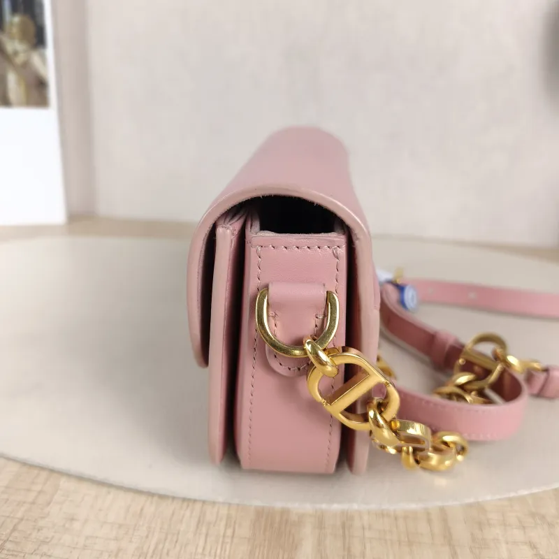 DIOR Crossbody Bag 30Montaigne 30 Avenue Pink Calfskin One Size 18 × 4.5 × 10 cm — detail view 7 of 12