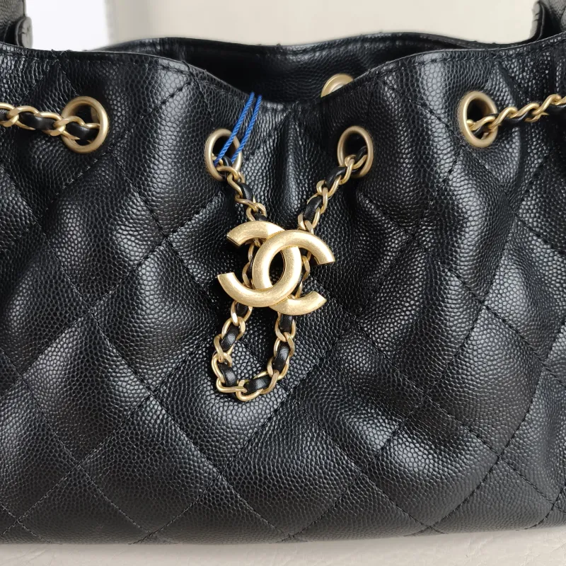 Chanel Shoulder Bag 25Bag Black Grained Calfskin Mini 20 × 12.5 × 22 cm — detail view 5 of 12