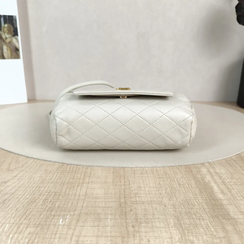 SAINT LAURENT Crossbody Bag NOLITA White SL ambskinmini18 × 6 × 13 cm — cover view 3 of 5