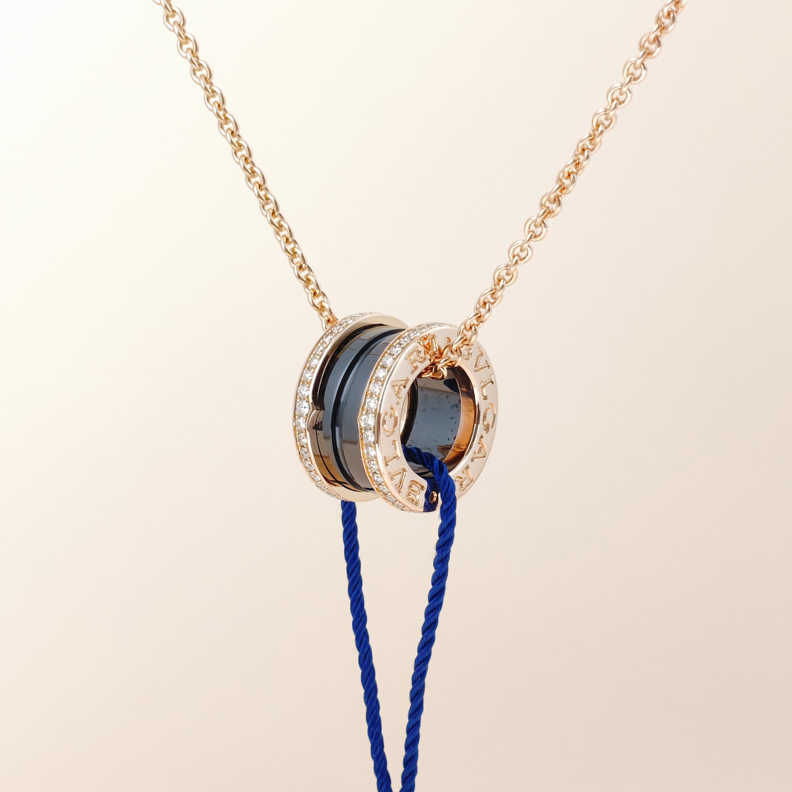Bvlgari Necklace B.ZERO1Collection Black Pavé Diamond Gold18K Diamond One Size46cm — cover view 5 of 12