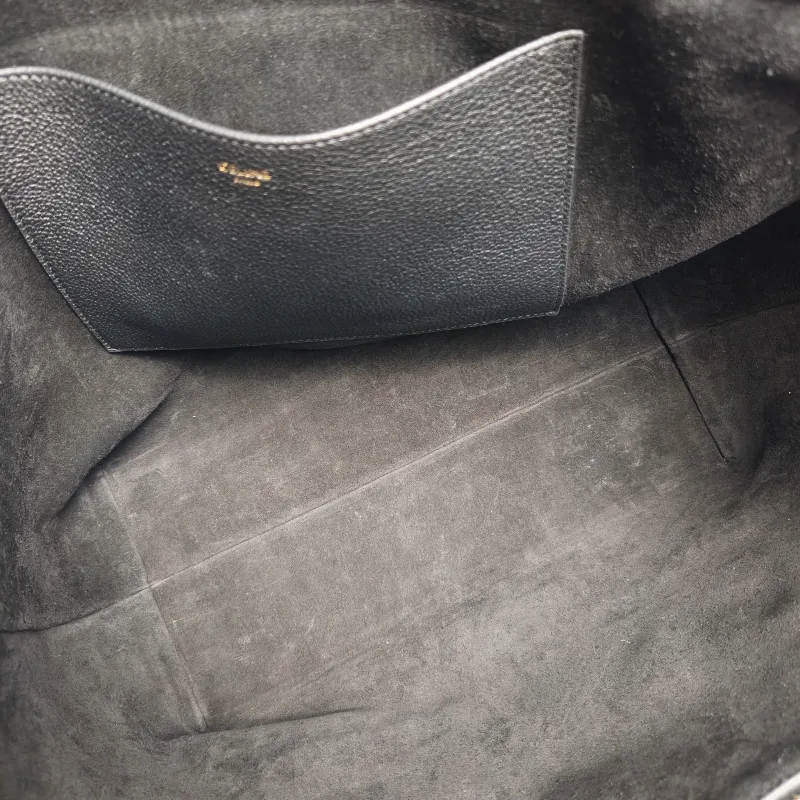CELINE Shoulder Bag Cabas Anais Tote Bag Black Calfskin Small28 × 12 × 24 cm — detail view 7 of 12