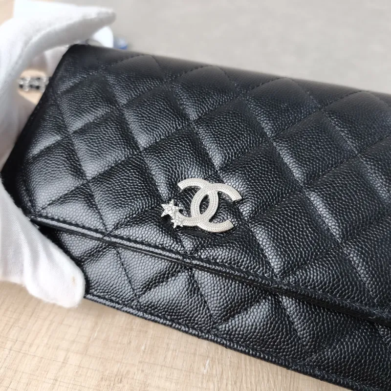 Chanel Crossbody Bag CF WOCWOC Bag Black Calfskin One Size19.2 × 3.5 × 12.3 cm — detail view 9 of 12