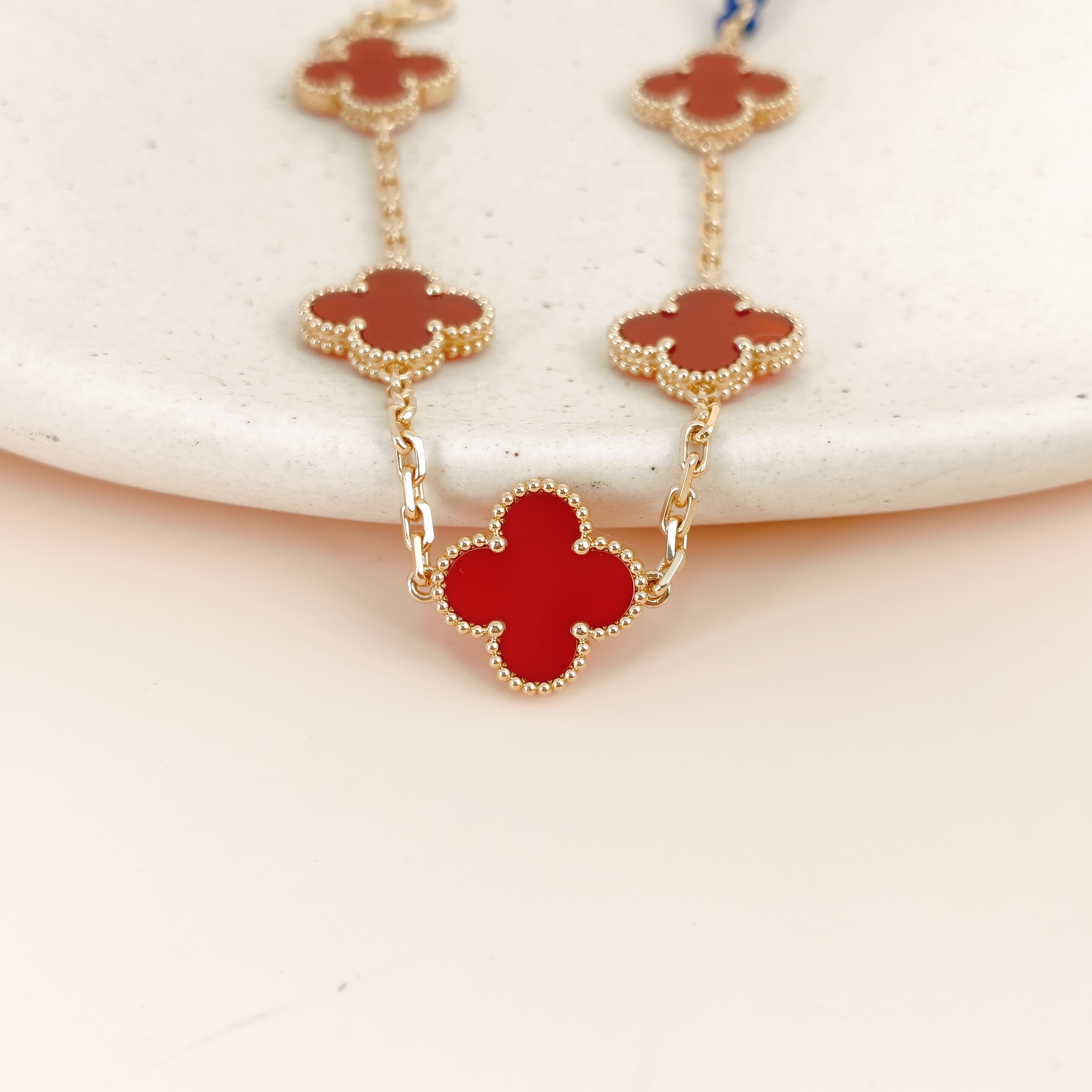Van Cleef & Arpels Bracelet Alhambra Alhambra Collection Five-Motif Bracelet 18KY ellow Gold Vintage Small19cm — cover view 6 of 8