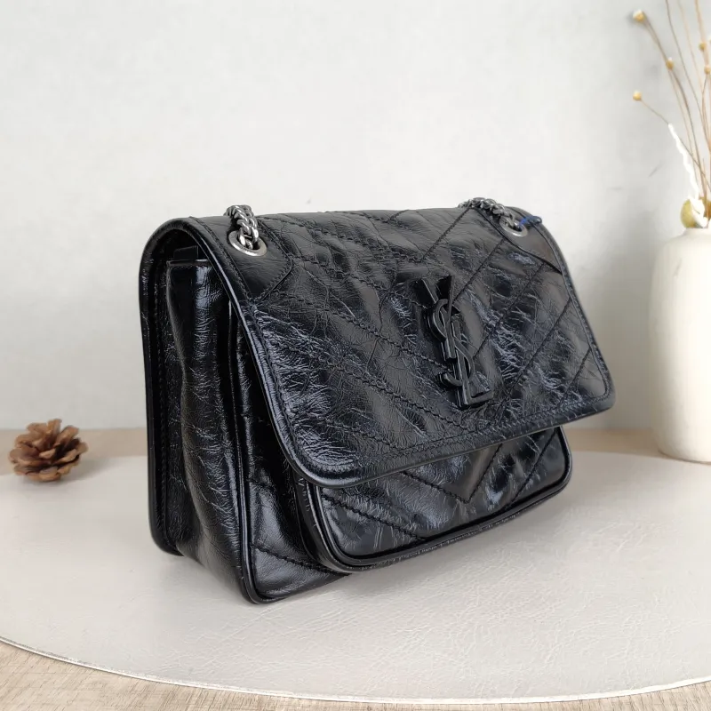 SAINT LAURENT Crossbody Bag Niki D Waxed Leather Calfskin Small21 × 7.5 × 16 cm — cover view 2 of 5