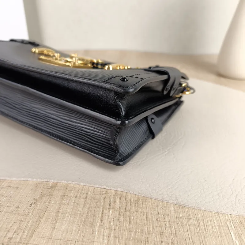 Louis Vuitton Crossbody Bag Trunk Clutch Box Black Epi Embossed Calfskin One Size TP10011820 — detail view 2 of 10