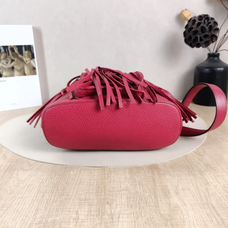 GUCCI Backpack Backpack Red Calfskin 24 × 9.5 × 25 cm — cover view 2 of 6