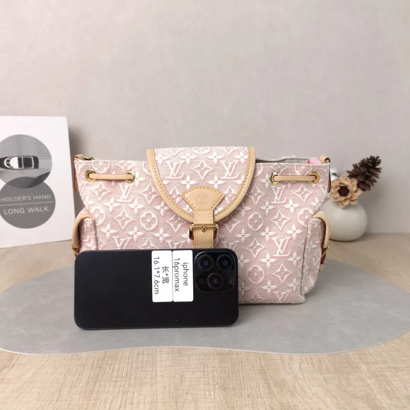 Louis Vuitton Shoulder Bag ODYSSÉE Pink Canvas Small 27 × 12 × 17 cm — cover view 2 of 5
