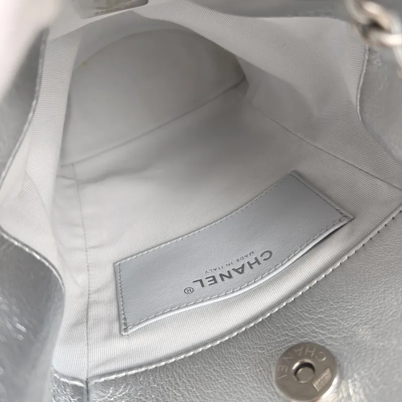 Chanel Backpack25c Backpack Silver Calfskin One Size18 × 8 × 24 cm — detail view 9 of 10