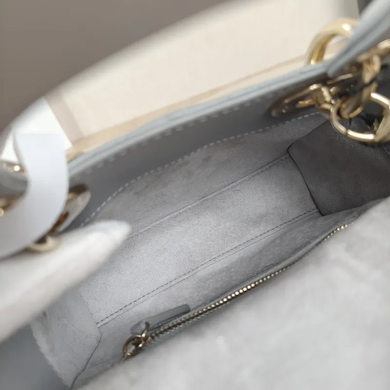 DIOR Crossbody Bag Lady Lady Dior Bag Grey Lambskinmini17 × 7 × 15 cm — detail view 5 of 12