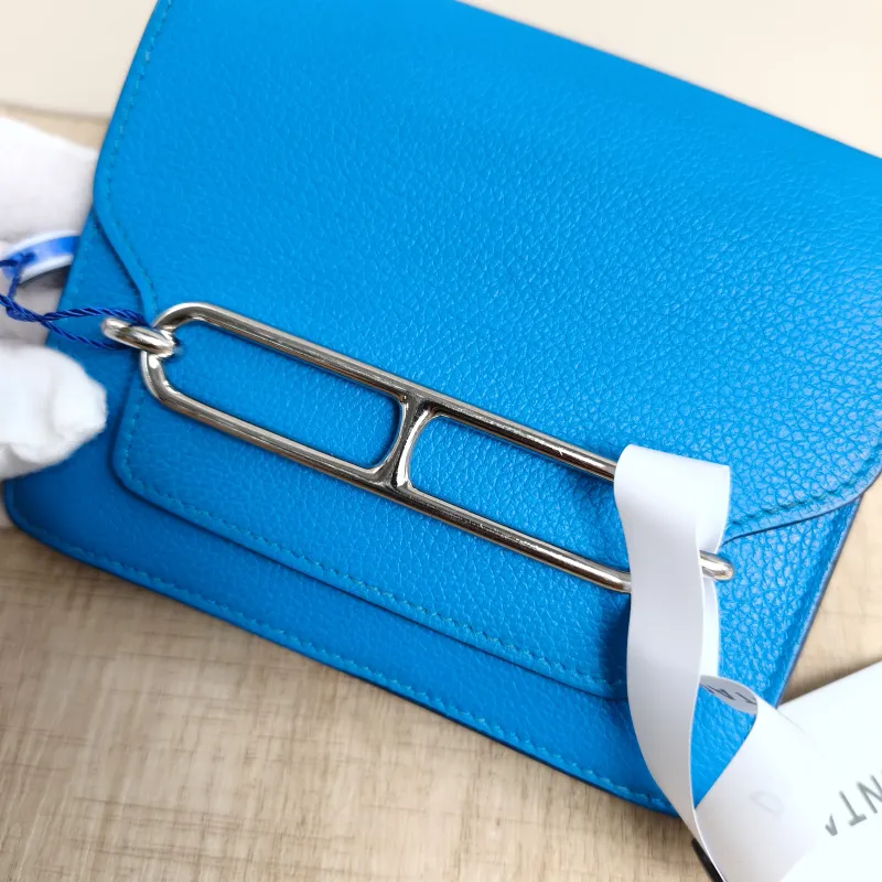 Hermès Wallet Roulis Slim Belt Bag Wallet Blue Evercolor Calfskinmini12.5 × 3 × 10.5 cm — detail view 1 of 11