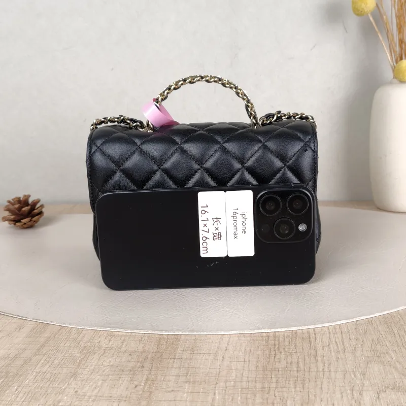 Chanel Crossbody Bag mini Black SL ambskin mini 18 × 7 × 12 cm — cover view 2 of 6