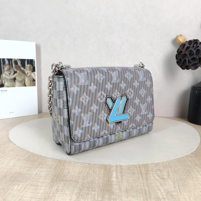 Louis Vuitton Crossbody Bag Twist Blue PVC Medium 23 × 9.5 × 17 cm — cover view 5 of 6
