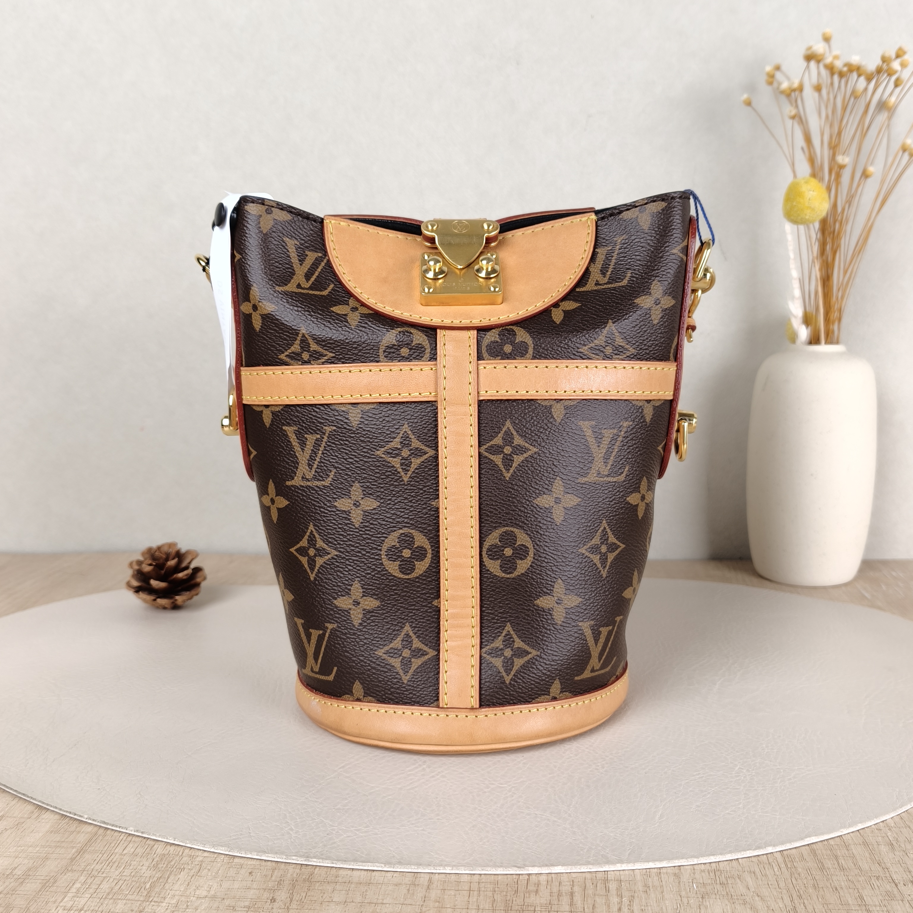 Louis Vuitton Crossbody Bag DUFFLE Monogram PVC One Size22 × 14 × 23 cm