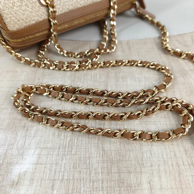 Chanel Crossbody Bag Crossbody Bag Brown Woven Mini 19 × 11 × 11 cm — detail view 5 of 11
