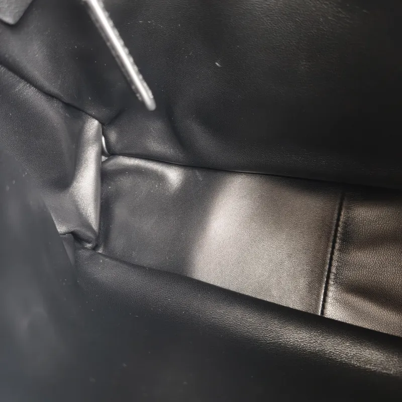 PRADA Shoulder Bag Aimée Black Calfskin 30 × 10 × 22 cm — detail view 9 of 11