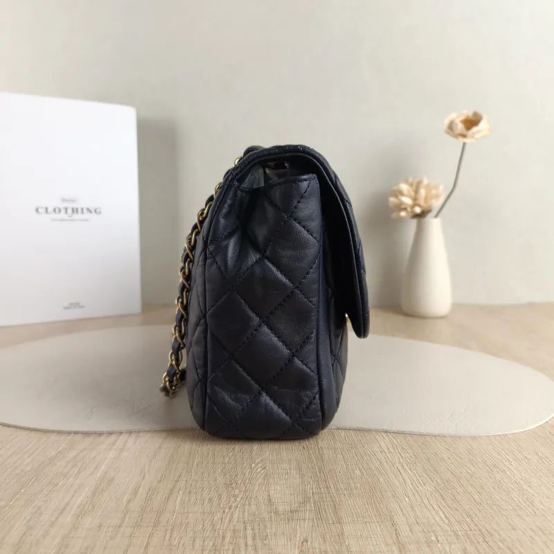Chanel Crossbody Bag cf Crossbody Bag Navy Lambskin One Size 28 × 6 × 19 cm 18 — detail view 14 of 14