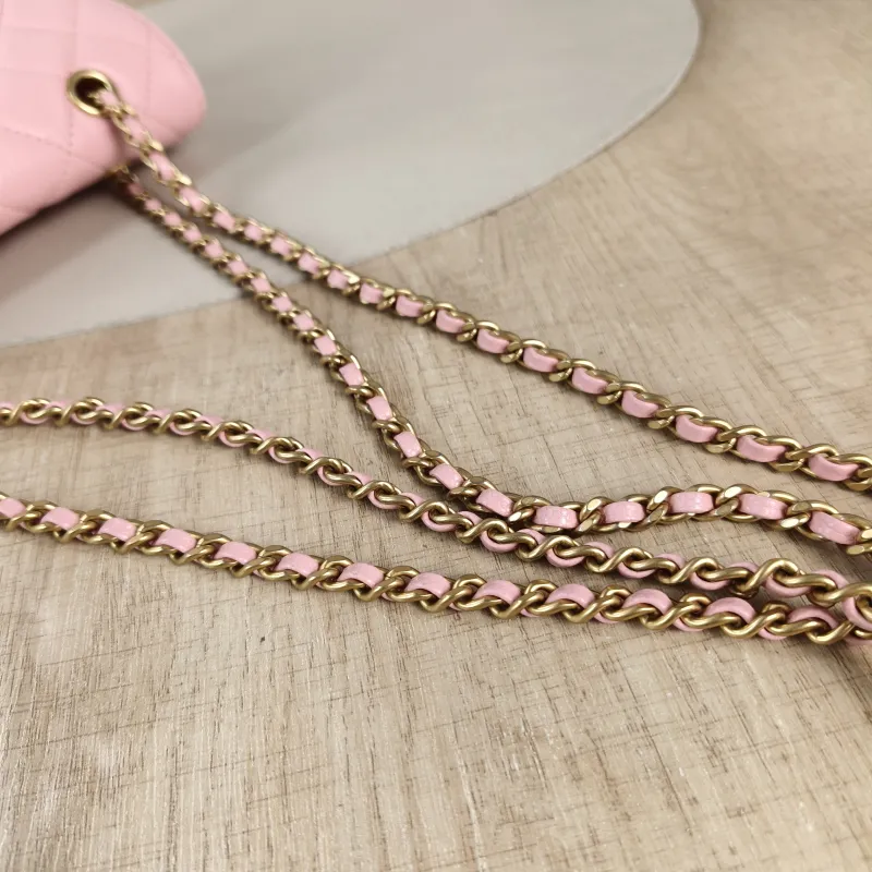 Chanel Crossbody Bag 25b mini Pink Grained Calfskin 19.5 × 6 × 13.5 cm — detail view 6 of 12