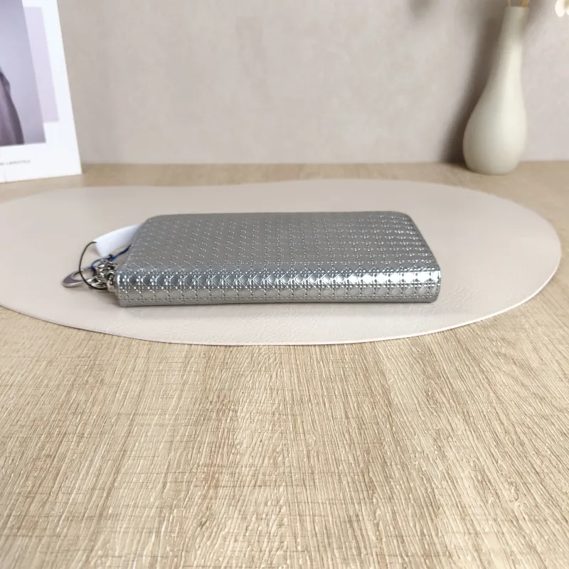 DIOR Wallet Edition Wallet Silver PVC 19.3 × 2.2 × 10 cm — cover view 7 of 10