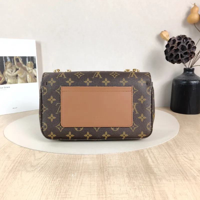 Louis Vuitton Crossbody Bag Marceau Chain Bag Caramel PVC · Calfskin One Size24.5 × 6.5 × 15 cm — cover view 4 of 6