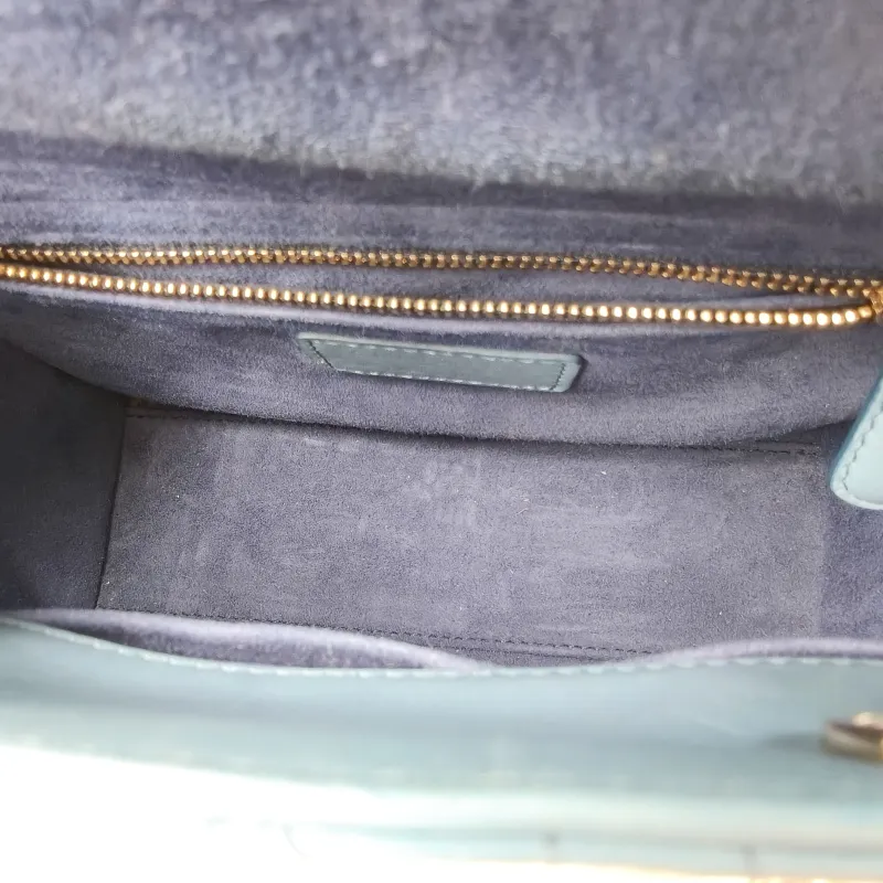 DIOR Top Handle Bag Lady Lady Dior Bag Blue Lambskin Small20 × 8 × 18 cm — detail view 8 of 10