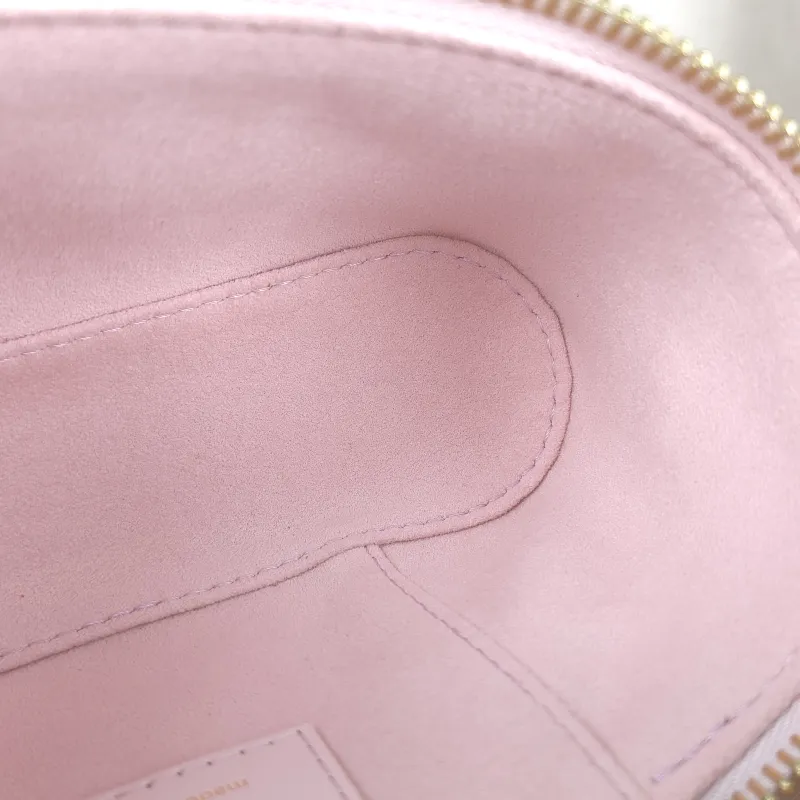 Louis Vuitton Shoulder Bag VANITY POUCH Cosmetic Bag Pink Calfskin One Size 19 × 6.5 × 11.5 cm — detail view 13 of 14
