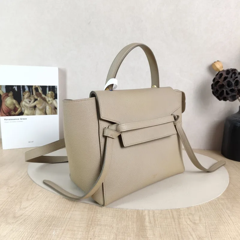 CELINE Shoulder Bag Belt Micro Calfskin Medium 24 × 13 × 20 cm — cover view 5 of 5