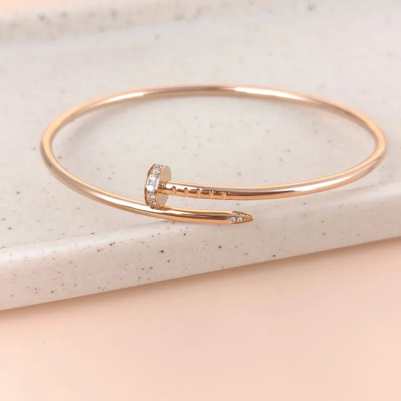 CARTIER Bangle Juste un Clou Bangle Rose Gold Diamond18KR ose Gold Small Edition 19 — cover view 4 of 9