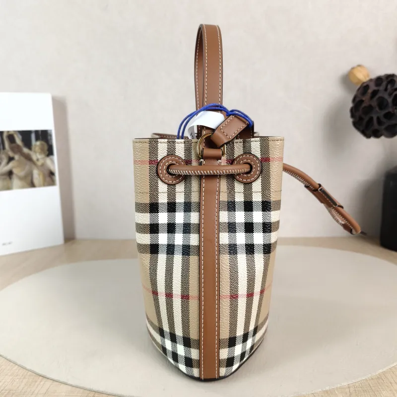 BURBERRY Crossbody Bag Bucket Bag Monogram PVC One Size 17 × 11 × 18 cm — detail view 2 of 11