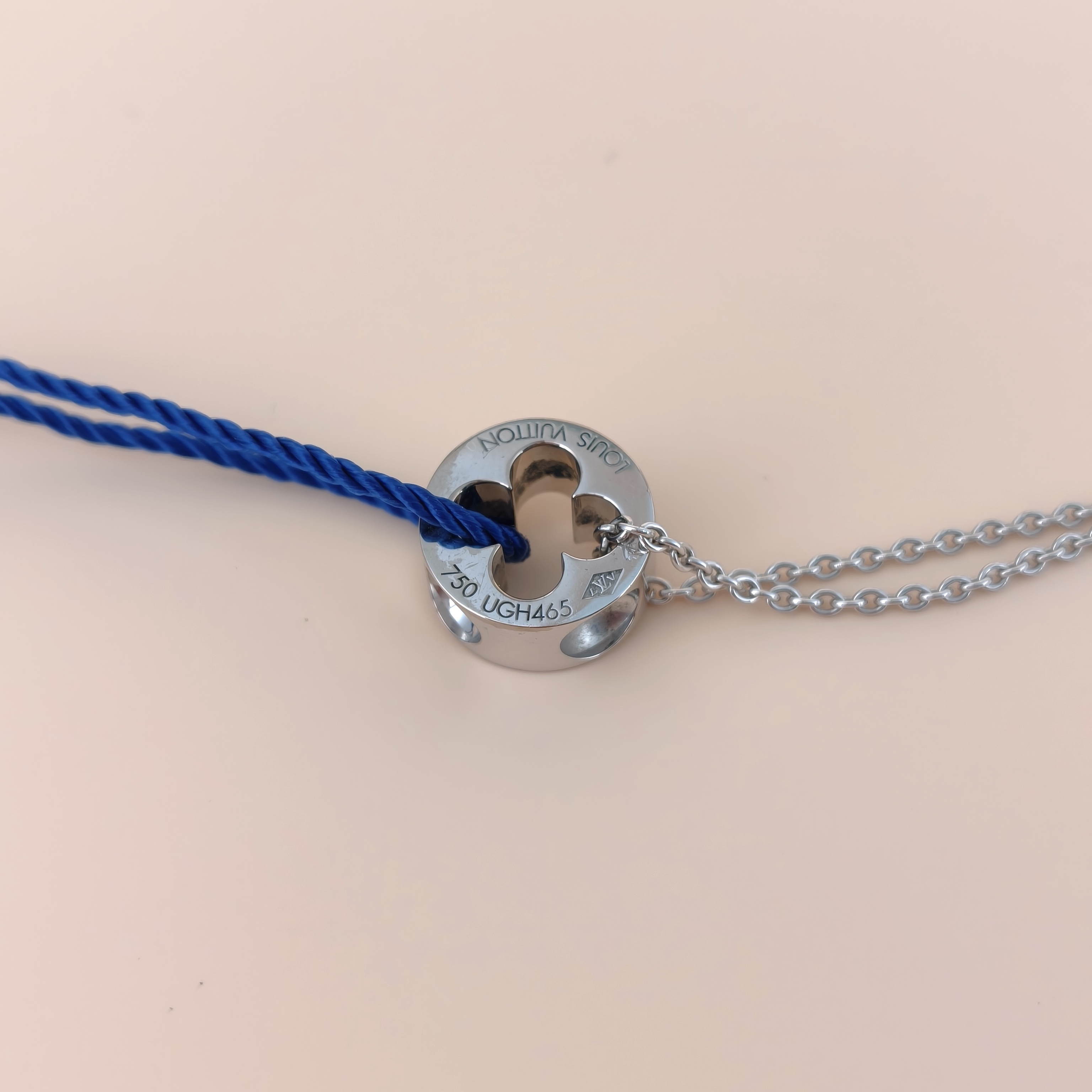 Louis Vuitton Necklace Empreinte Necklace White Gold 18KW hite Gold One Size1.1cm 41cm — cover view 4 of 9