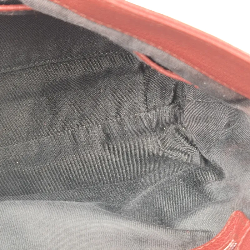 Bvlgari Top Handle Bag Vintage Crossbody Bag Burgundy Calfskin One Size30 × 6 × 17 cm — detail view 12 of 13