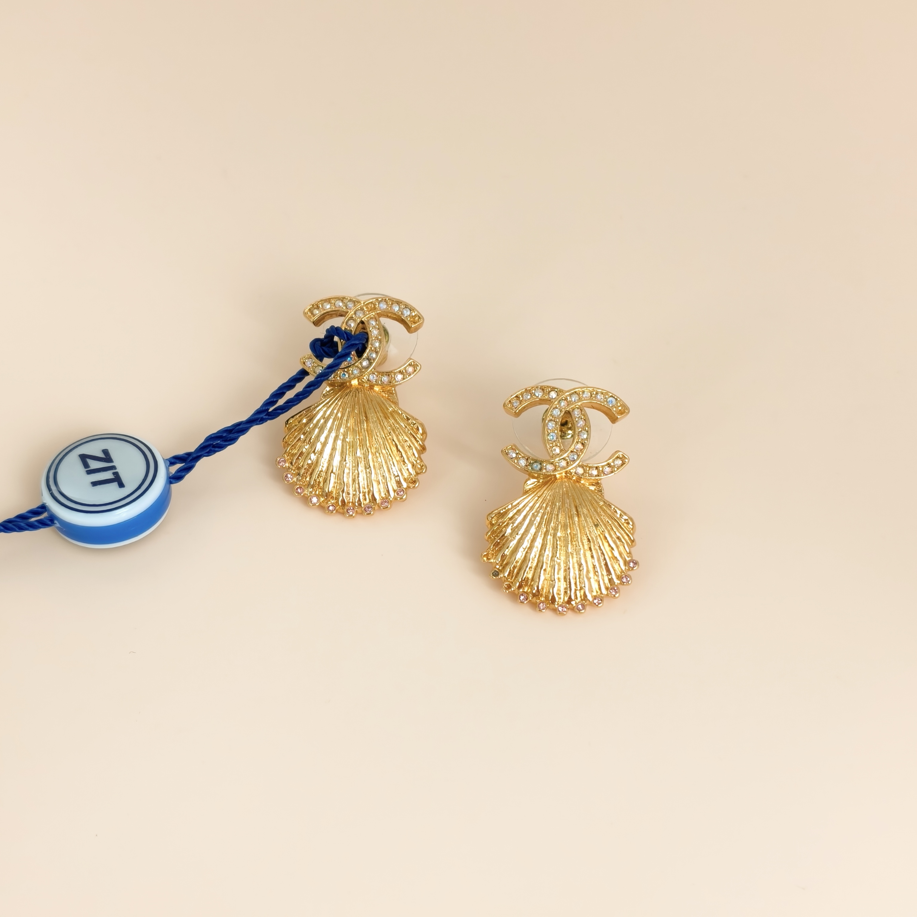 Chanel Earrings Earrings Gold One Size