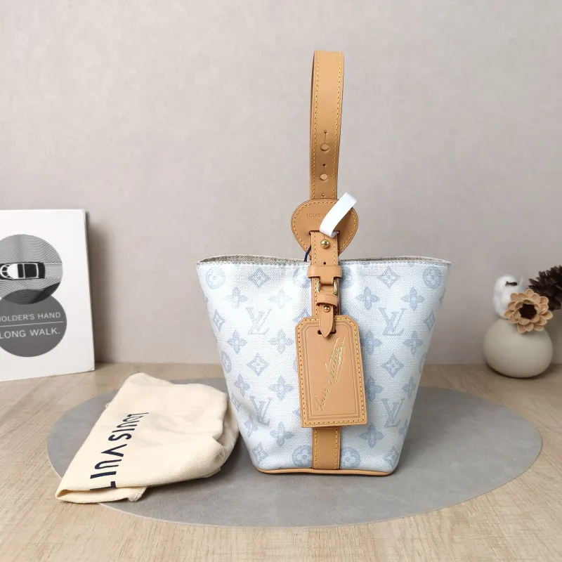 Louis Vuitton Top Handle Bag ALL IN BB Blue PVC BB 16 × 12 × 18 cm — cover view 4 of 7