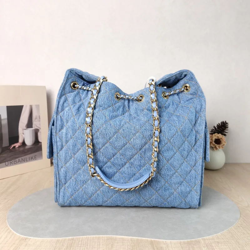 Chanel Shoulder Bag 25Bag Blue Medium 30 × 15 × 40 cm — cover view 5 of 6