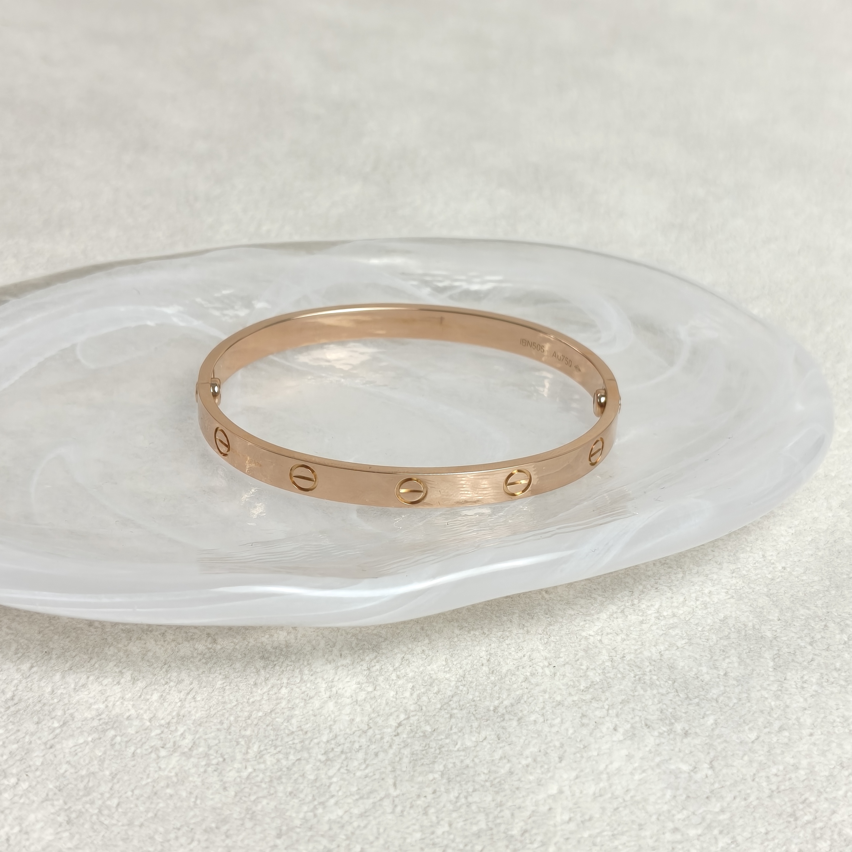 CARTIER Bangle Love Rose Gold 18KR ose Gold Edition18