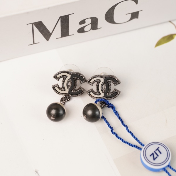Chanel Earrings Colorblock Small