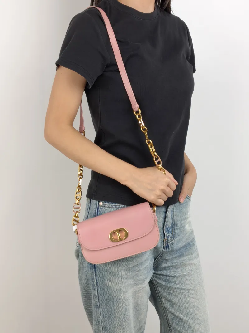 DIOR Crossbody Bag 30Montaigne 30 Avenue Pink Calfskin One Size 18 × 4.5 × 10 cm — on-model view 2 of 2