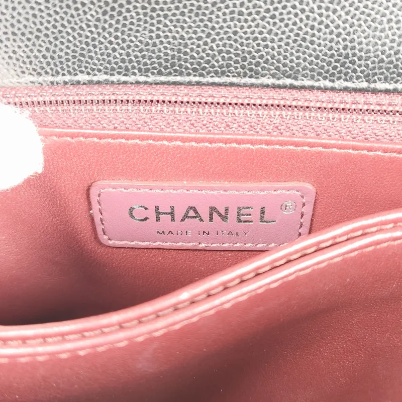 Chanel Top Handle Bag Coco Handle​ v Black Grained Calfskin Small 24 × 10 × 14 cm — detail view 14 of 14