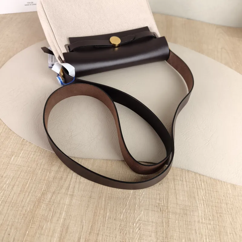 Hermès Crossbody Bag Herbag Zip 20 Beige Canvas Mini 20.5 × 7 × 16.5 cm k — detail view 10 of 10