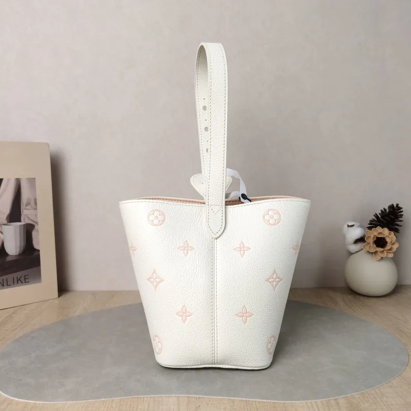 Louis Vuitton Top Handle Bag ALL IN BB White · Pink Calfskin BB 16 × 12 × 18 cm — cover view 3 of 6