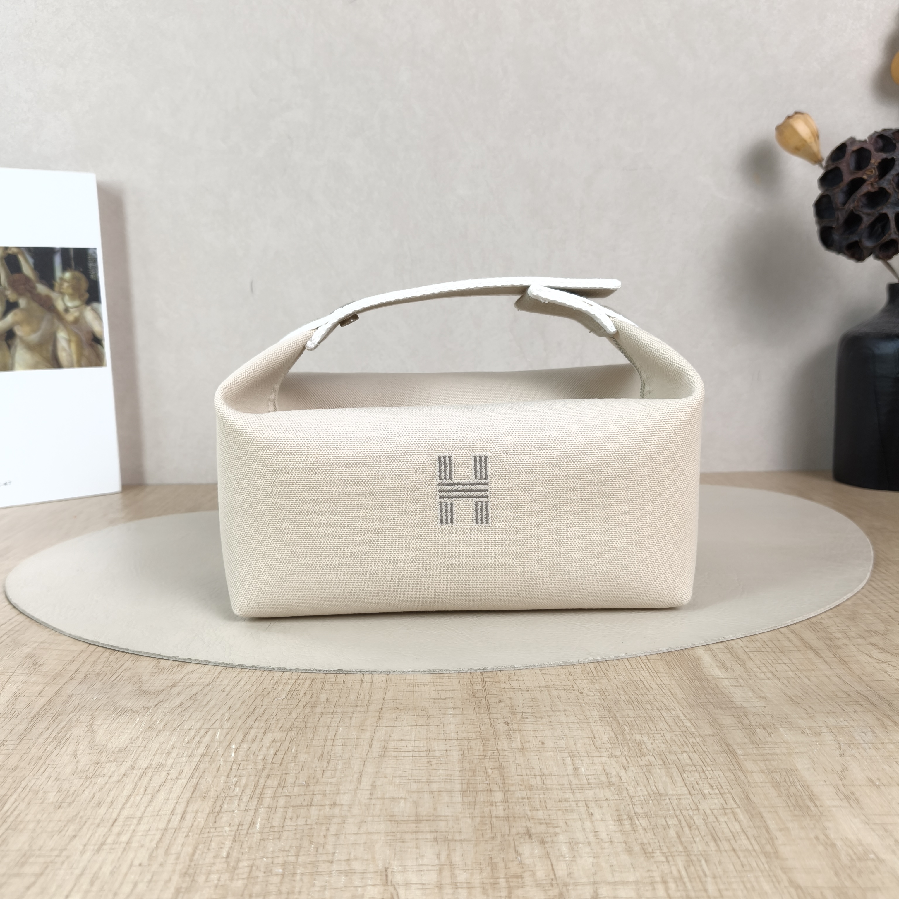 Hermès Top Handle Bagbride-a-brac White Canvas Small21 × 12 × 27 cm