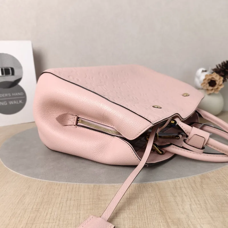 Louis Vuitton Top Handle Bag Montaigne Pink Calfskin BB29 × 13 × 20 cm — detail view 3 of 14