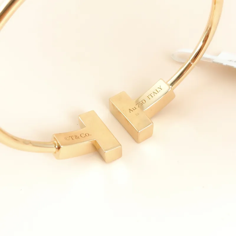 Tiffany&Co. Bangle T Collection Yellow Gold Pearl Bangle White Mother-of-Pearl 18KY ellow Gold 17.4cm โ cover view 4 of 7