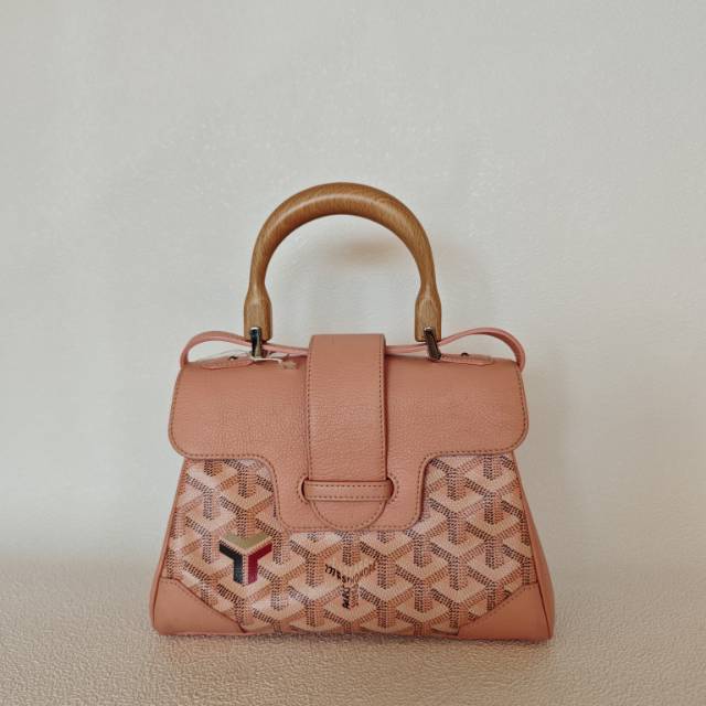 GOYARD Crossbody Bag Saïgon Pink PVC20 × 7.5 × 15 cm