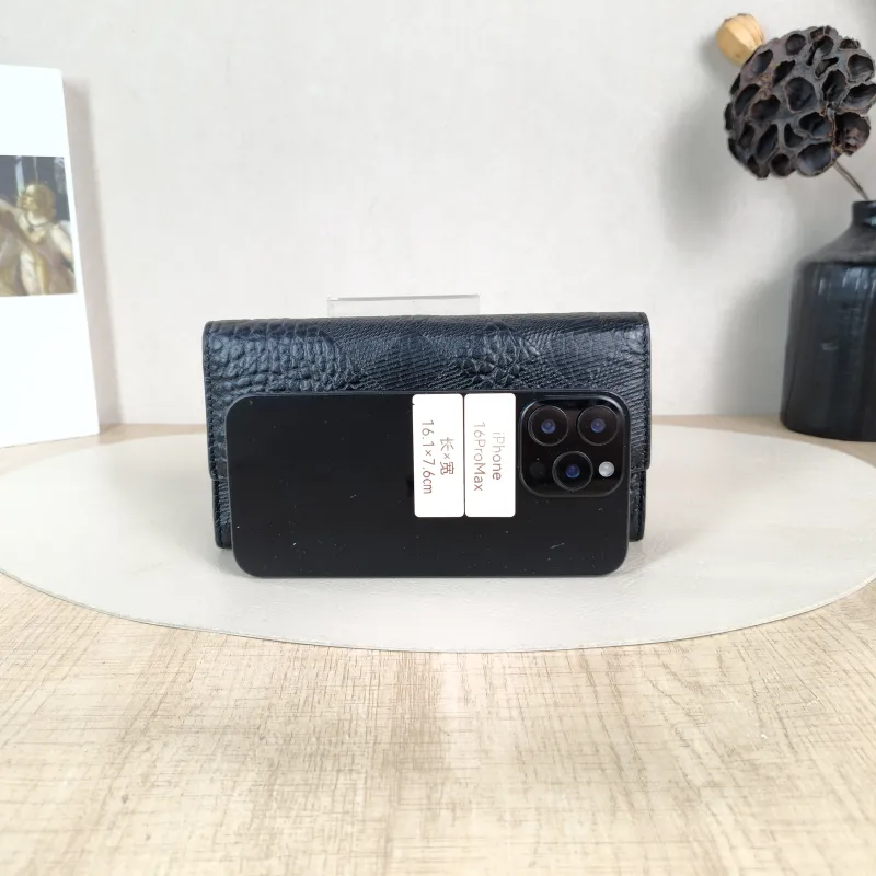 BURBERRY Wallet Wallet Black Calfskin One Size 19 × 2 × 10 cm — cover view 3 of 6