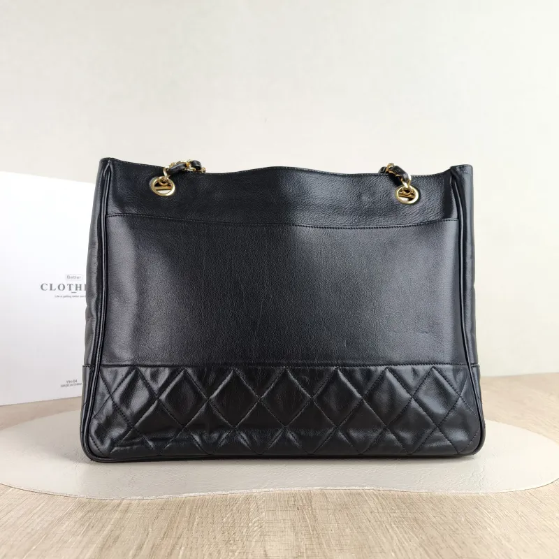 Chanel Shoulder Bag tote Black Calfskin One Size 31 × 6 × 25 cm 0 — cover view 3 of 5