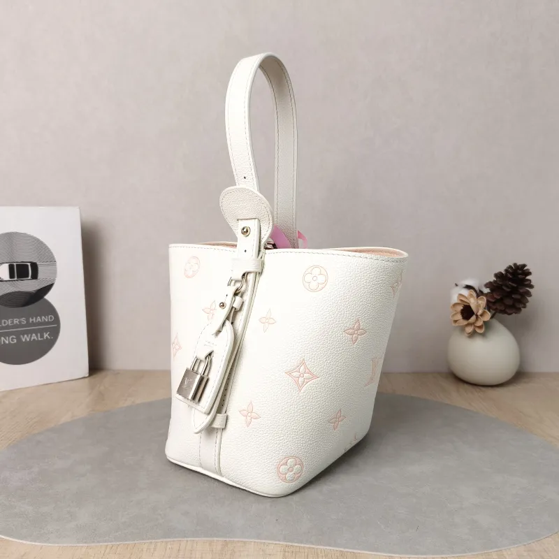 Louis Vuitton Top Handle Bag ALL IN BB White · Pink Calfskin BB 16 × 12 × 18 cm — cover view 3 of 5