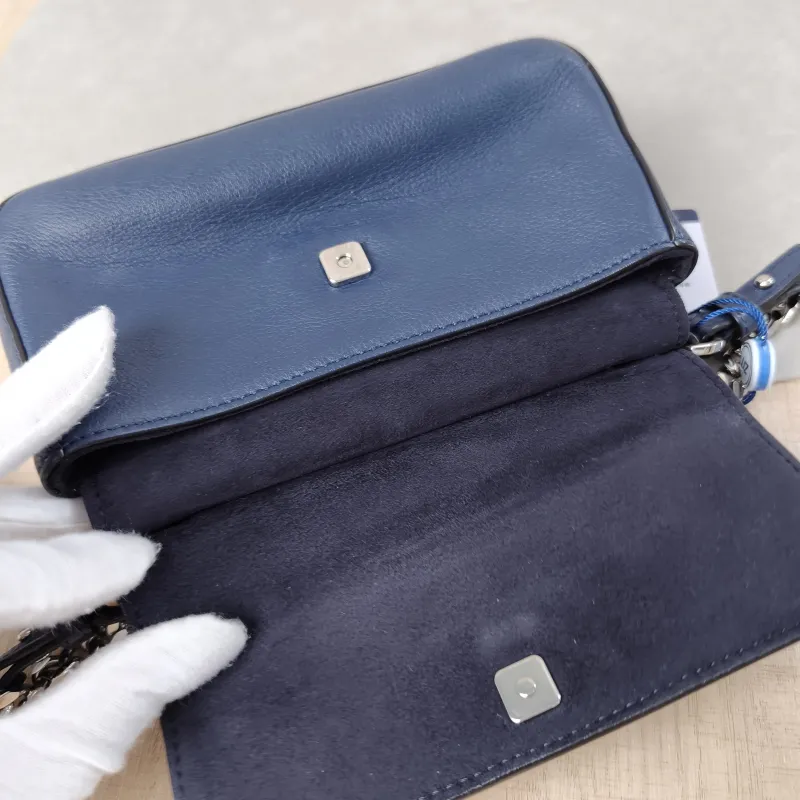 FENDI Crossbody Bag Crossbody Bag Blue Calfskinmini18 × 6 × 11 cm — detail view 1 of 14
