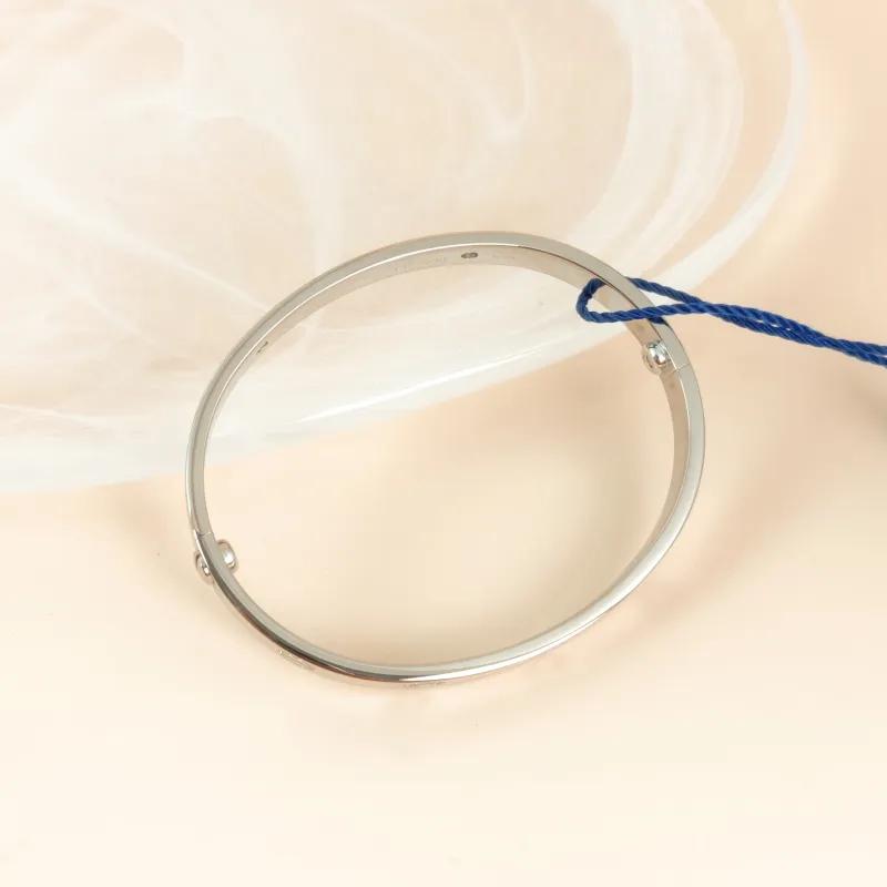 CARTIER Bangle Love Collection Bangle White Gold 18KW hite Gold Diamond Edition 16 — cover view 7 of 8